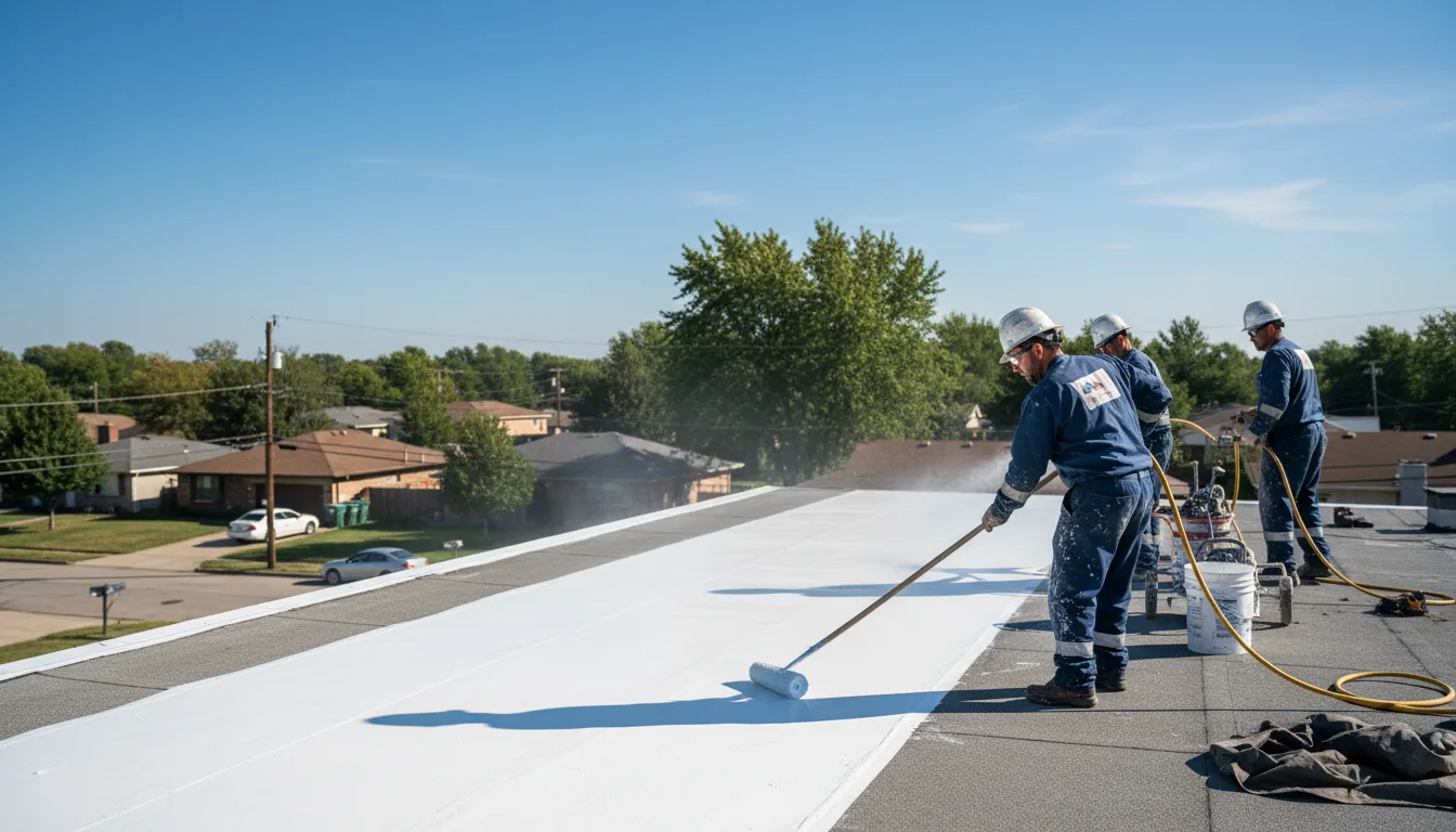 Commercial roof coating in Greenfield, IN near me